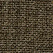 Woven fabric sample, warm brown and gray tones, dense grid pattern with rounded texture and linear threads; label reads “swan > fabric (extra) > extra 754”.